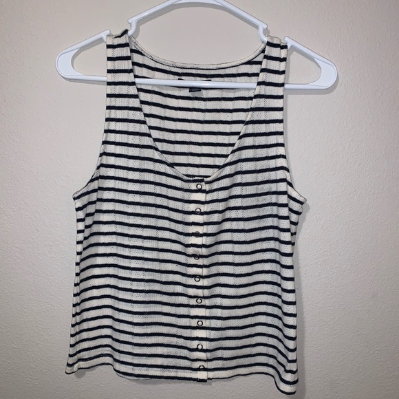 American Eagle Striped Tank - Picture 1 of 5